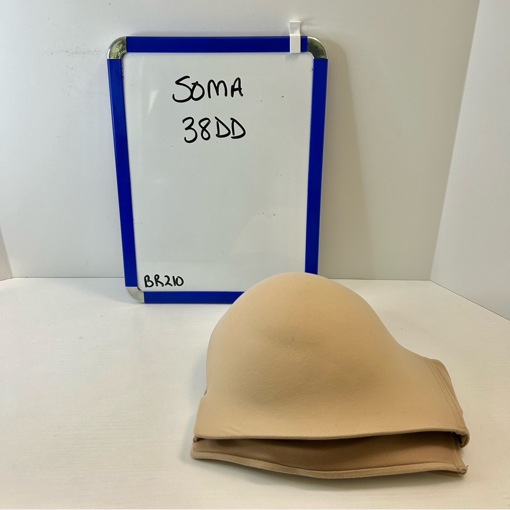 SOMA Enbliss Front Close Racerback Neutral Cream/Tan Adjustable Strap Bra 38DD - Picture 15 of 15